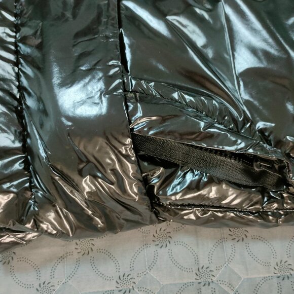 Amiri Shiny Down Gilet Puffer Vest Black Size XL - Picture 2 of 9